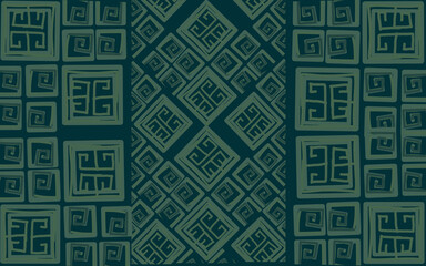 background decoration with solid green sail pattern