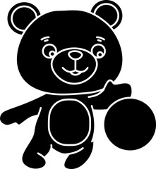 Cute bear vector illustration