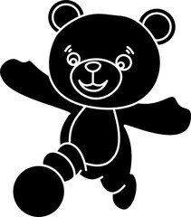 Cute bear vector illustration