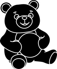 Cute bear vector illustration