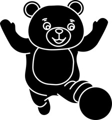 Cute bear vector illustration