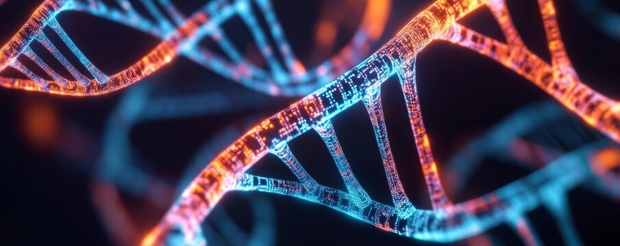 Holographic epigenetics research dna strand epigenetic marker futuristic