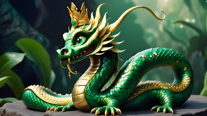Fototapeta premium dragon in the water