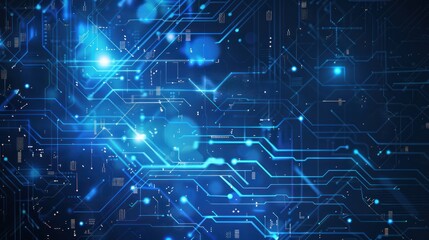 Obraz premium Abstract Digital Circuitry Background