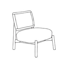 Hand Drawn Chair Drawing Illustration