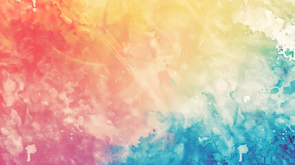 Fototapeta premium Vibrant Color Gradient Rendering Showcases a Dreamy Watercolor Texture Background, Perfect for Creative Design Concepts and Artistic Expressions