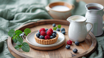 Tart with berries.