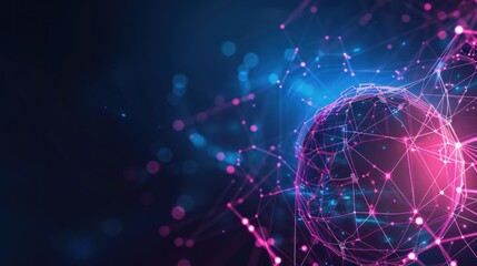 Obraz premium Digital Sphere of Connections