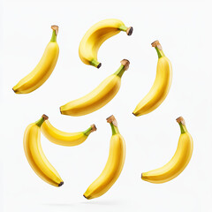 bananas floating in the air