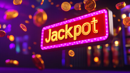Jackpot sign.