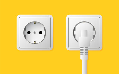 Outlet icons. Flat style. Vector icons.