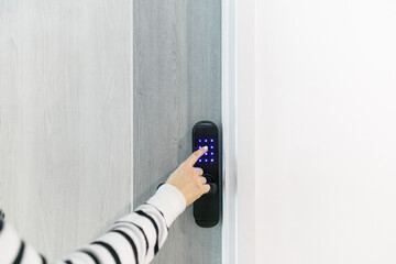 Hand open door digital and access control in a condo