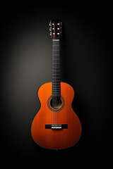 Obraz premium a custom built acoustic guitar. generative ai