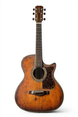 Obraz premium a custom built acoustic guitar. generative ai