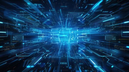 Abstract Digital Futuristic Technology Background