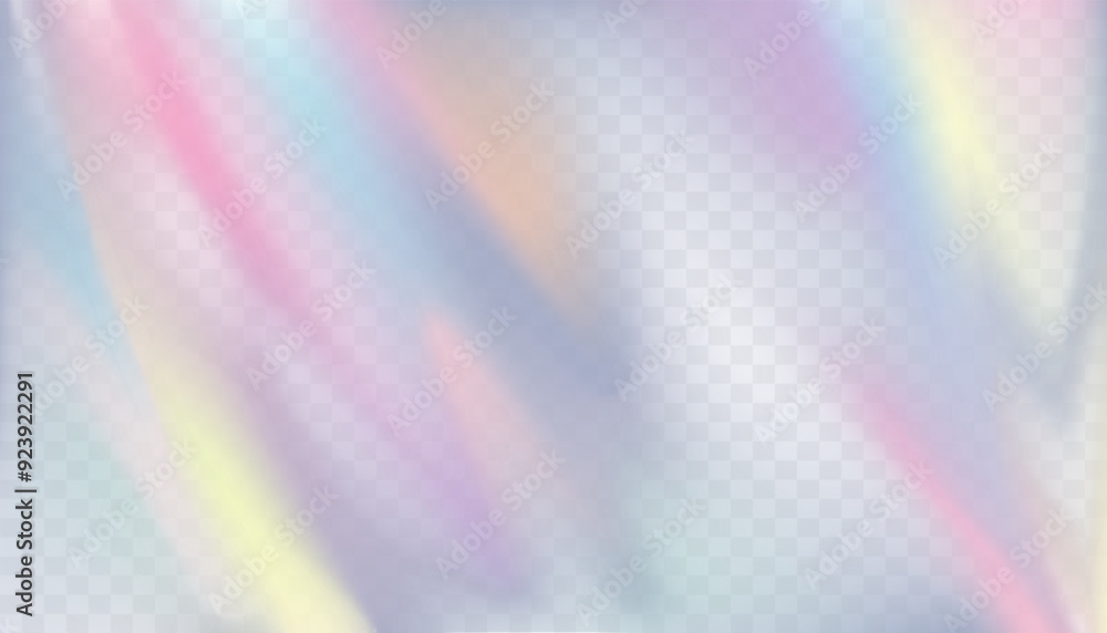 Poster rainbow light refraction texture background,colourful light prism effect overlay effect for mockups.