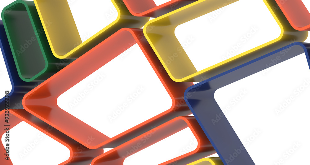 Aufkleber Mosaic triangular low poly style abstract geometric background