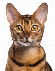 Fototapeta premium 猫のポートレート（cat portrait on white background） 