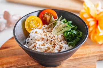 中華風ぶっかけ豆腐そうめん