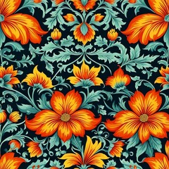 Close-up of vibrant orange flowers on a dark background, ideal for representing creativity and energy
