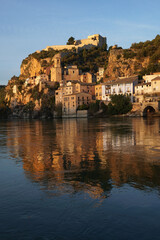 Fototapeta premium Miravet is one of the most beautiful villages at the Ebro River in the spanish province of Tarragona