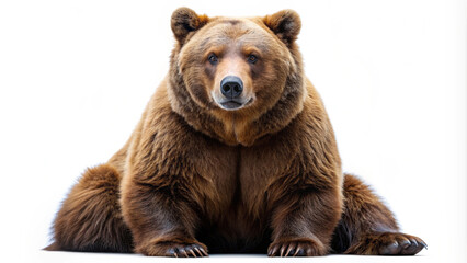 bear, brown, wild animal cut out on transparent background png