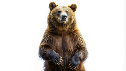 bear, brown, wild animal cut out on transparent background png