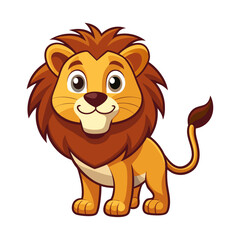 Obraz premium lion cartoon isolated