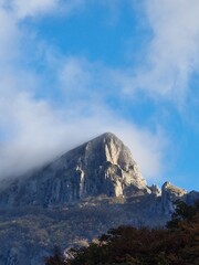 clouds over the mountains