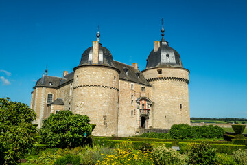 The Ch&acirc;teau de Lavaux-Sainte-Anne on a summer's day in Belgium