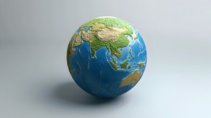 3D Globe Model Showcasing Global Trade Shifts with China s Expansion and the US Shrinking