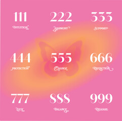 Angel numbers, aura butterfly