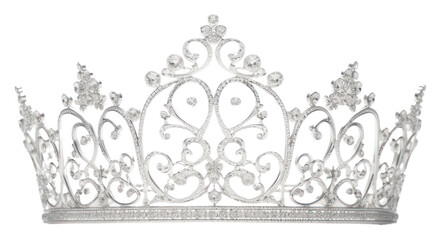 PNG Crown tiara white white background.