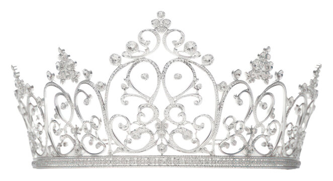 PNG Crown tiara white white background.