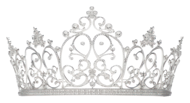 PNG Crown tiara white white background.