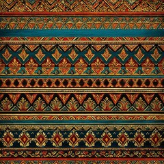 Colorful pattern displayed on a wall, ideal for decorating or design inspiration