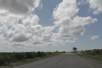 driving on the road Angola Africa