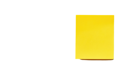 Yellow sticky note transparent background