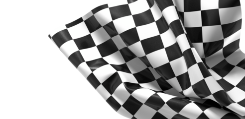 The checkered flag waves signifying the end of the race