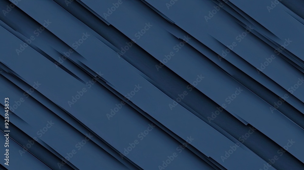 Poster a striking dark blue geometric background showcases diagonal lines with a minimalist design, highlig