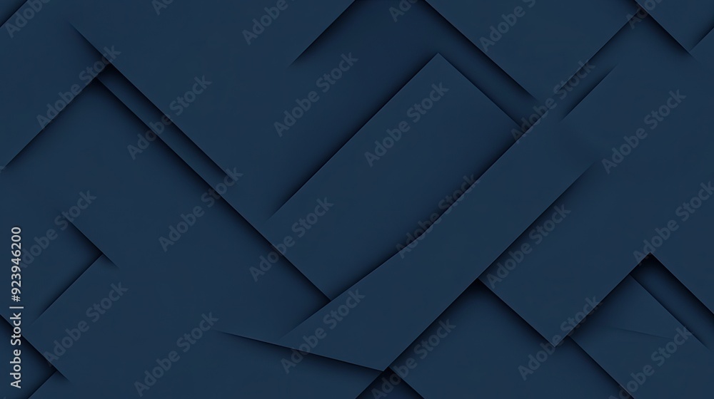 Poster a striking dark blue geometric background showcases diagonal lines with a minimalist design, highlig