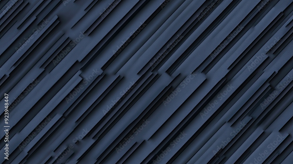 Poster a striking dark blue geometric background showcases diagonal lines with a minimalist design, highlig