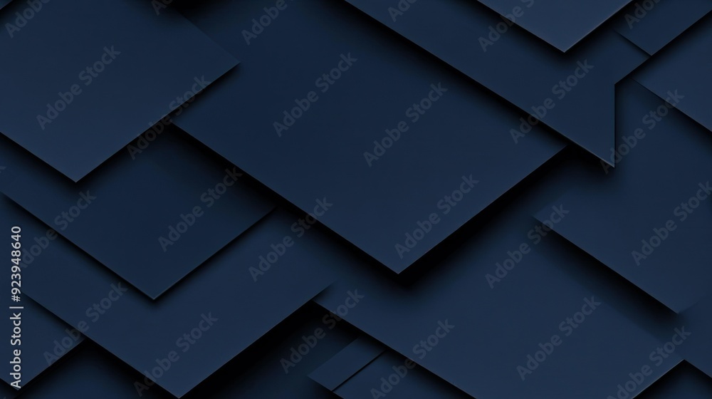 Poster a striking dark blue geometric background showcases diagonal lines with a minimalist design, highlig