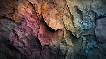 Fototapeta premium Vintage Textured Background with Crumpled Paper Effects in Rich Earthy Colors for Mobile Wallpaper and Digital Art Design