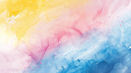 Fototapeta premium Vibrant Color Gradient Rendering Showcases a Dreamy Watercolor Texture Background, Perfect for Creative Design Concepts and Artistic Expressions