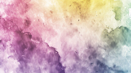 Obraz premium Vibrant Color Gradient Rendering Showcases a Dreamy Watercolor Texture Background, Perfect for Creative Design Concepts and Artistic Expressions