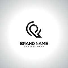 CQ QC Alphabet Unique Letter Logo Design. Initial Vector Symbol.