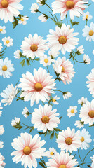 Obraz premium pattern, floral, flower, seamless, vector, wallpaper, design, ornament, decoration, illustration, art, leaf, vintage, texture, backdrop, decor, nature, element, plant, damask, spring, retro, drawing, 