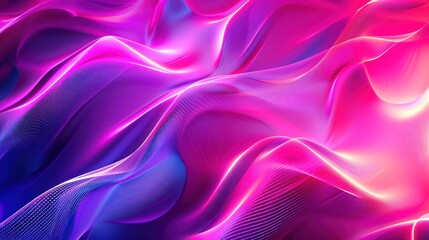 Obraz premium Abstract Swirling Neon Lights in Vibrant Hues
