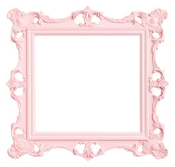 PNG Pastel pink frame vintage white background architecture decoration.